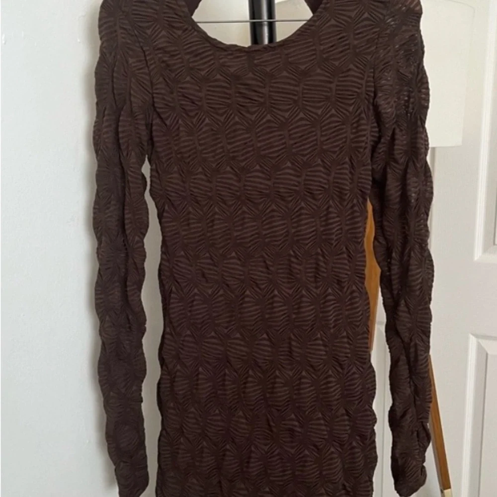 NWOT FREE PEOPLE Paulie Mini Dress | Hot Fudge MSRP $128 Size L